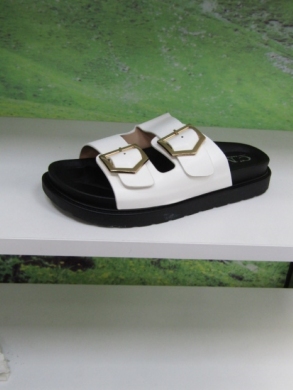 Klapki damskie na płaskim (36-41) 5111 WHITE