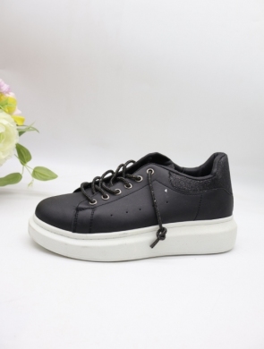 Buty sportowe damskie na płaskim (36-41) EV388 BLACK