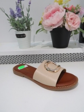 Klapki damskie na płaskim (36-41) ML241 BEIGE