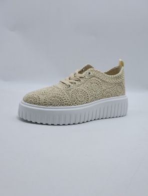 Buty sportowe damskie na płaskim (36-41) AF23-235 BEIGE