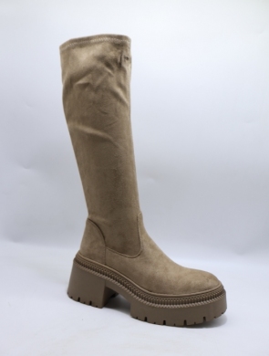 Kozaki damskie na obcasie (36-41) 9671A-1 KHAKI