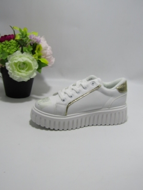 Trampki damskie na płaskim (36-41) XLL-23191 WHITE