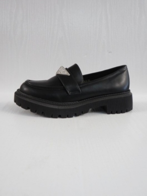 Mokasyny damskie na płaskim (36-41) NN313 BLACK/PU