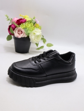 Buty sportowe damskie na płaskim (36-41) VL166 BLACK