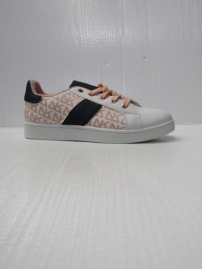Trampki damskie na płaskim (36-41) QS59 WHITE/PINK