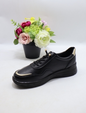 Buty sportowe damskie na płaskim (36-41) BK-616 BLACK