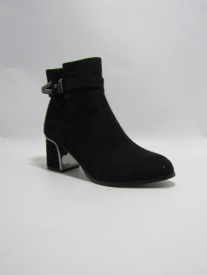 Botki damskie ocieplane na obcasie (36-41) F1257 BLACK