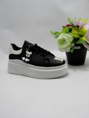 Buty sportowe damskie na płaskim (36-41) XLL-23171 BLACK