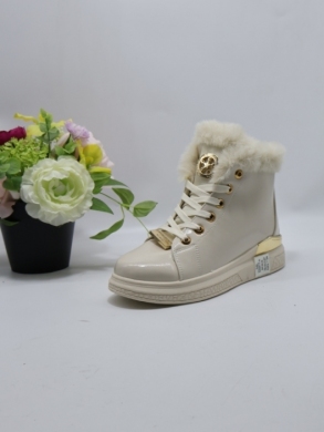 Botki damskie ocieplane na płaskim (37-42) SJ2577-6 BEIGE