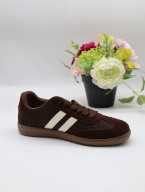 Buty sportowe damskie na płaskim (36-41) 77663-6 BROWN