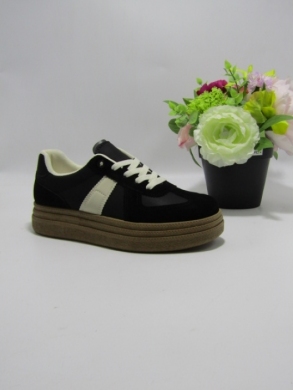 Buty sportowe damskie na płaskim (36-41) WX-132 BLACK