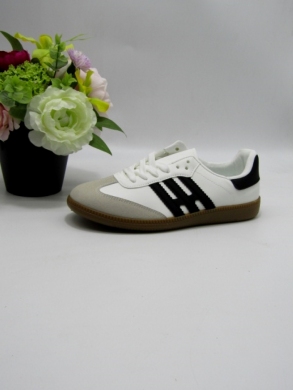 Buty sportowe damskie na płaskim (36-41) FZL-3 WHITE/BLACK