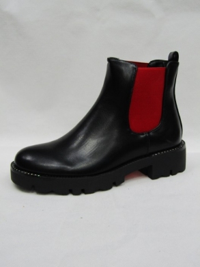 Botki damskie na płaskim (36-41) C-102 BLACK