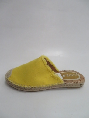 Klapki damskie na płaskim (36-41) 4616 YELLOW