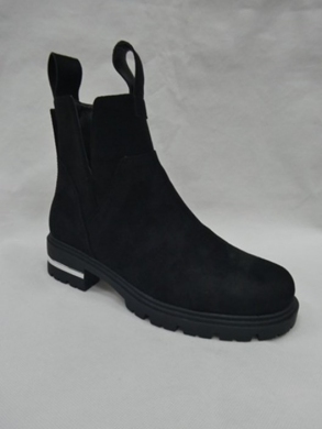 Botki damskie na płaskim (36-41) 1560 BLACK