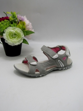 Sandały damskie na płaskim (36-41) B008-6 LGREY/PINK