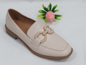 Mokasyny damskie na płaskim (36-41) A9 BEIGE