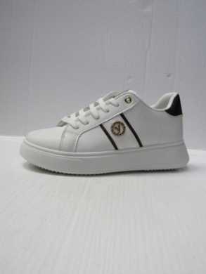 Buty sportowe damskie na płaskim (36-41) B1048 WHITE/BROWN