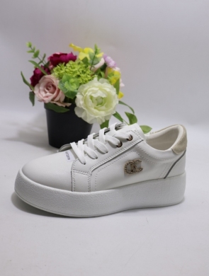 Buty sportowe damskie na płaskim (36-41) Y97 WHITE