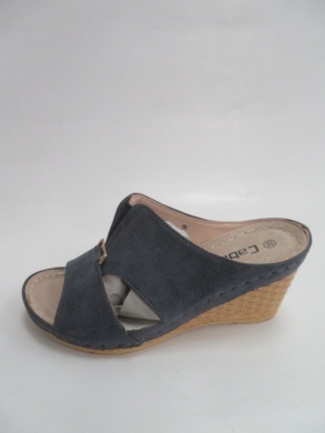Klapki damskie na koturnie (36-41) J5305-9 NAVY