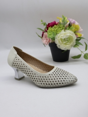 Czółenki damskie na obcasie (36-41) J-267 SILVER