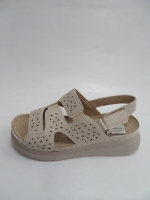 Sandały damskie na koturnie (36-41) T21-5 BEIGE