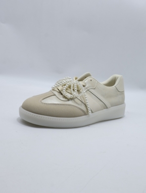 Buty sportowe damskie na płaskim (36-41) K1752 BEIGE