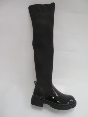 Kozaki damskie jesienne na płaskim (36-41) FB32-1A BLACK