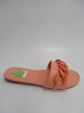 Klapki damskie na płaskim (36-41) W-19 ORANGE