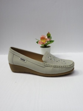 Mokasyny damskie na koturnie (36-41) GS57 BEIGE