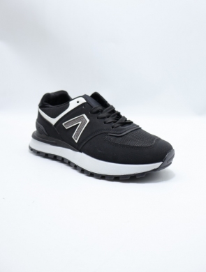 Buty sportowe damskie na płaskim (36-41) 0-1775 BLACK