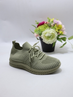 Buty sportowe damskie na płaskim (36-41) W065 LGREEN
