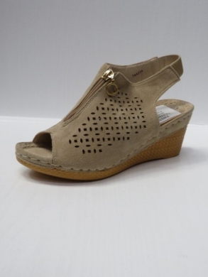 Sandały damskie na koturnie (36-41) 7AA224 CAMEL