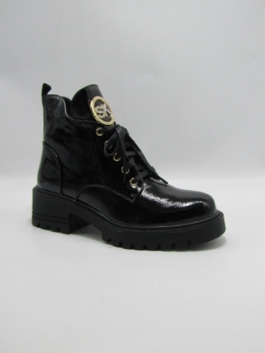Botki damskie ocieplane na obcasie (36-41) F1265 BL/MIW