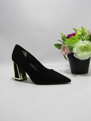 Czółenki damskie na obcasie (36-41) 0725 BLACK
