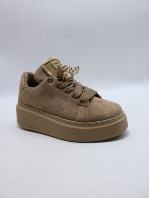 Buty sportowe damskie na płaskim (36-41) B319 KHAKI