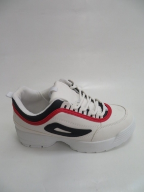 Sneakersy damskie niskie (36-41) A630 WHITE/RED
