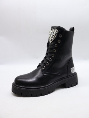 Botki damskie na płaskim (36-41) DE837 BLACK