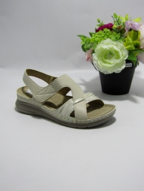 Sandały damskie na płaskim (36-41) 21338-4 BEIGE