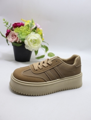 Buty sportowe damskie na płaskim (36-41) GB019 KHAKI