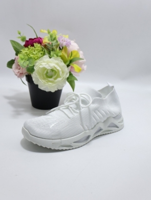 Buty sportowe damskie na płaskim (36-41) REB-K056 WHITE