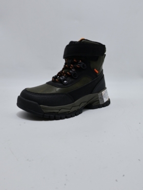 Botki chłopięce ocieplane (26-31) HB545 GREEN/ORANGE