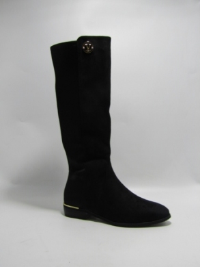 Kozaki damskie na płaskim (36-41) K76 BLACK