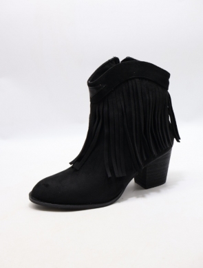 Botki damskie na obcasie (36-41) N25-260 BLACK