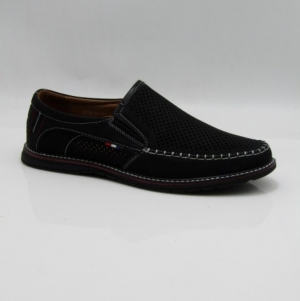 Mokasyny męskie (40-46) 2316-1 BLACK