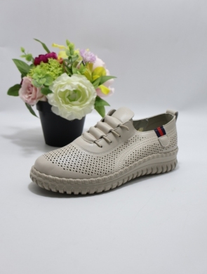 Buty sportowe damskie na płaskim (36-41) BK611 BEIGE