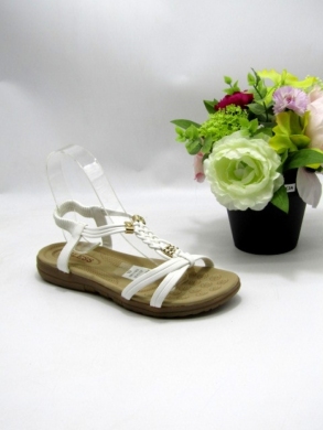 Sandały damskie na płaskim (36-41) 099-3 WHITE