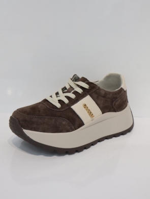 Buty sportowe damskie na płaskim (36-41) GD-124 COFFE