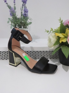 Sandały damskie na obcasie (36-41) 7869 BLACK