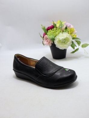 Półbuty damskie na płaskim (39-43) DTB2-9 BLACK